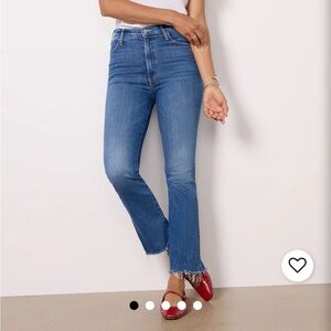 Mother Hustler Ankle Fray Denim size 26